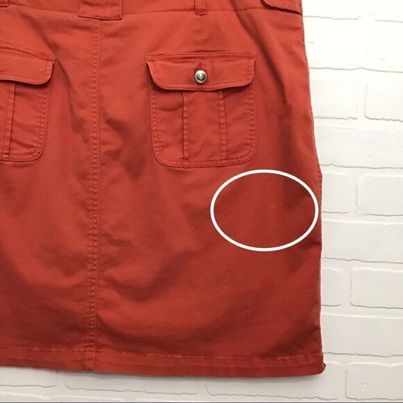 ADDITION-ELLE skort mini skirt shorts orange tangerine plus size pockets size 24 - Picture 10 of 14